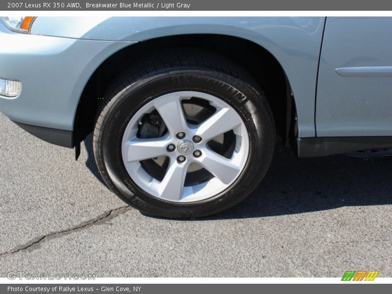 Breakwater Blue Metallic / Light Gray 2007 Lexus RX 350 AWD