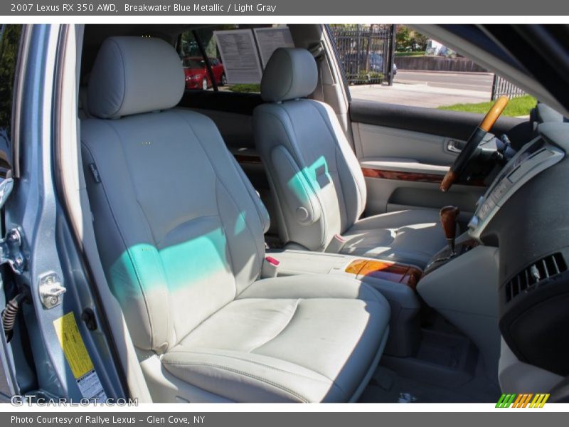 Breakwater Blue Metallic / Light Gray 2007 Lexus RX 350 AWD