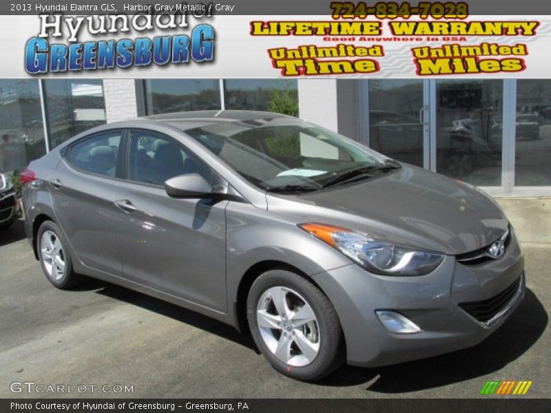 Harbor Gray Metallic / Gray 2013 Hyundai Elantra GLS