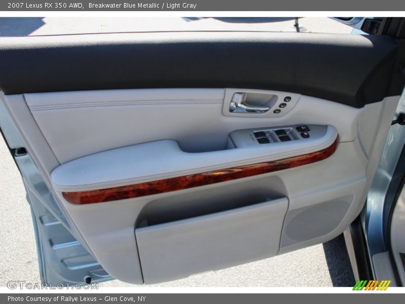 Breakwater Blue Metallic / Light Gray 2007 Lexus RX 350 AWD