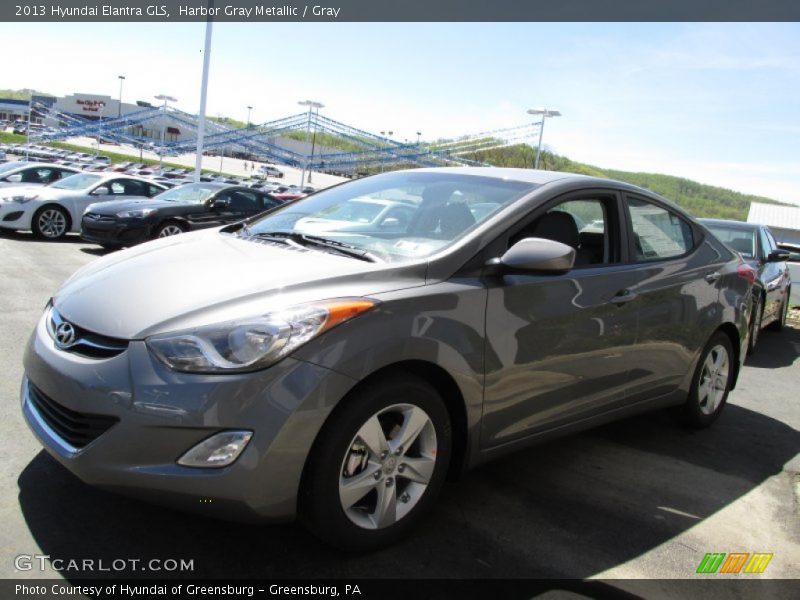 Harbor Gray Metallic / Gray 2013 Hyundai Elantra GLS