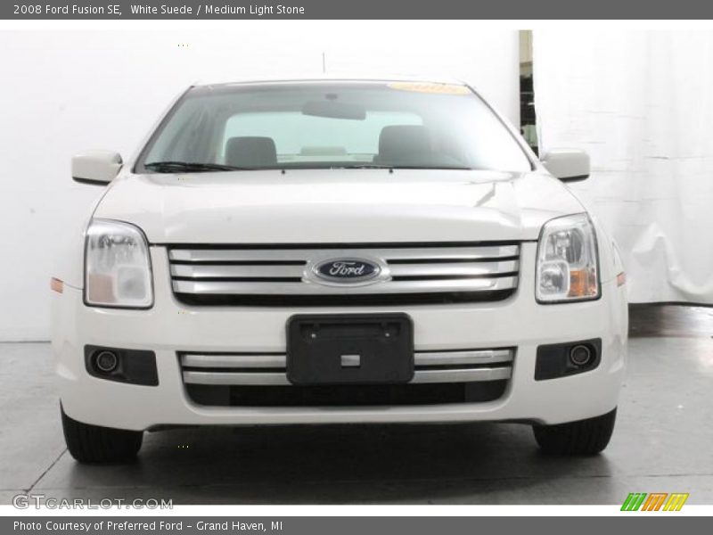 White Suede / Medium Light Stone 2008 Ford Fusion SE