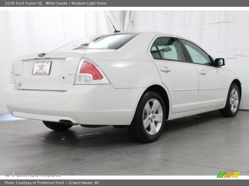 White Suede / Medium Light Stone 2008 Ford Fusion SE