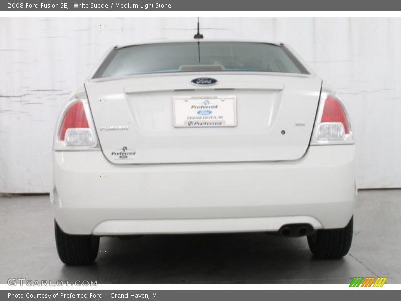 White Suede / Medium Light Stone 2008 Ford Fusion SE