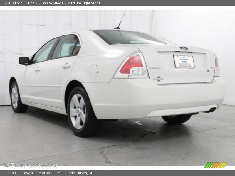 White Suede / Medium Light Stone 2008 Ford Fusion SE