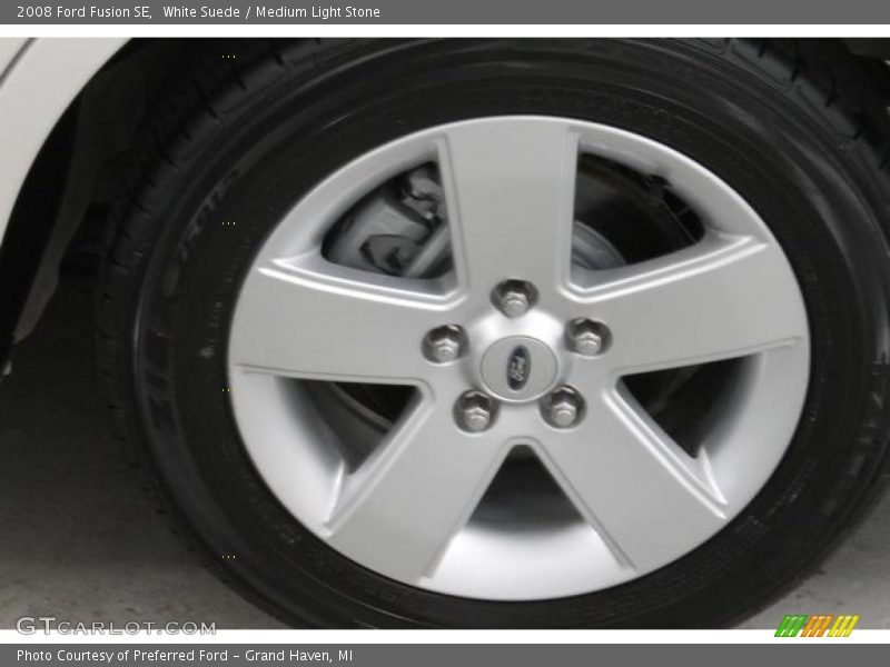 White Suede / Medium Light Stone 2008 Ford Fusion SE
