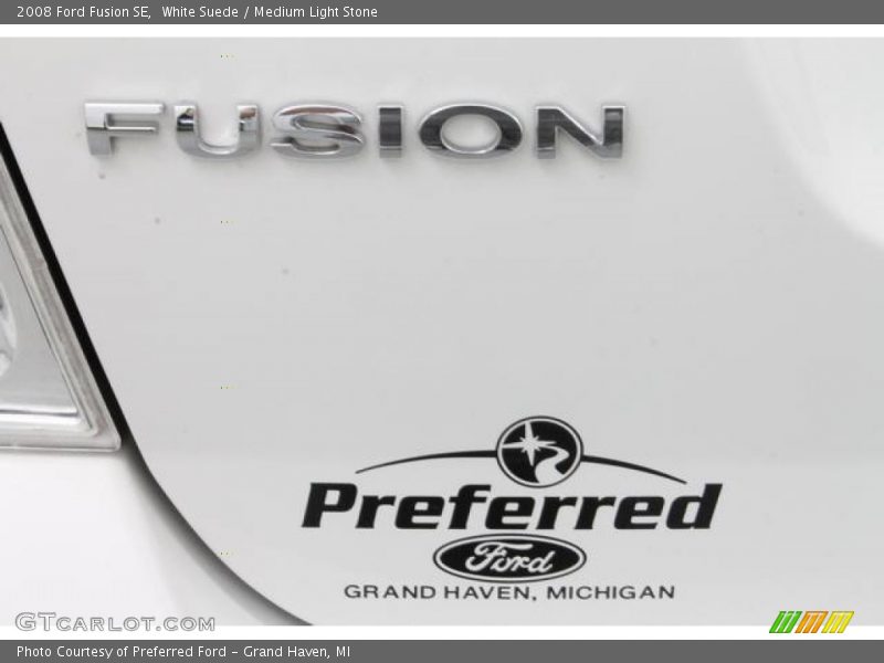 White Suede / Medium Light Stone 2008 Ford Fusion SE