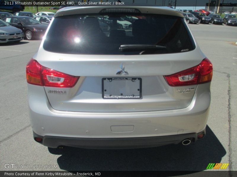 Quick Silver Metallic / Black 2013 Mitsubishi Outlander Sport SE 4WD