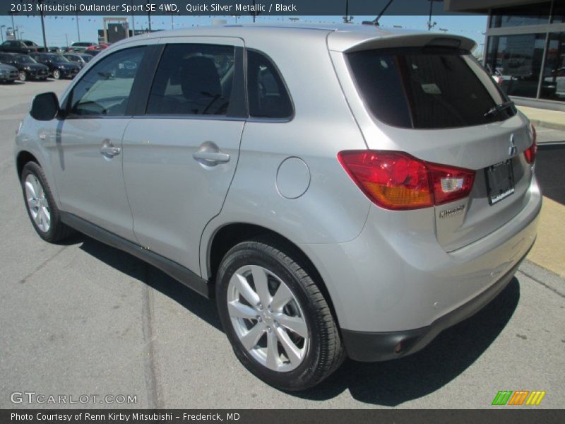 Quick Silver Metallic / Black 2013 Mitsubishi Outlander Sport SE 4WD