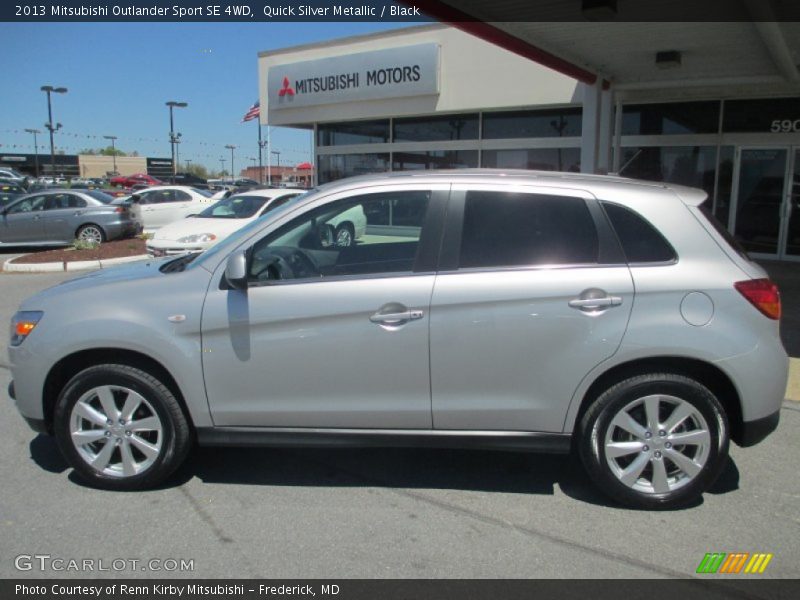 Quick Silver Metallic / Black 2013 Mitsubishi Outlander Sport SE 4WD