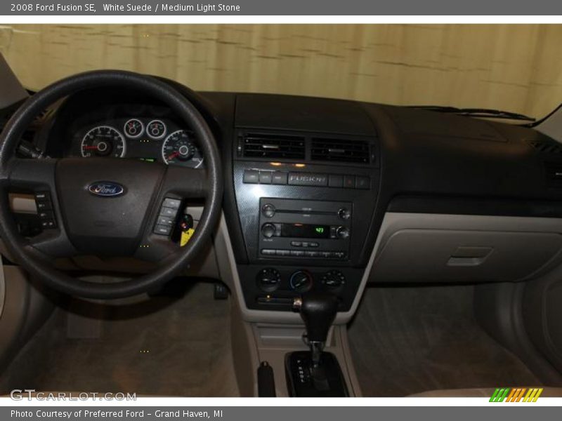 White Suede / Medium Light Stone 2008 Ford Fusion SE