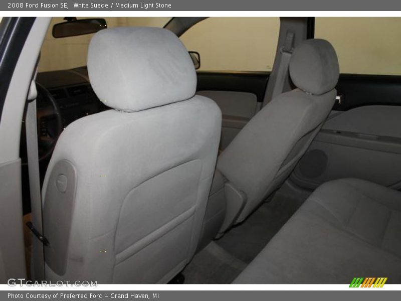 White Suede / Medium Light Stone 2008 Ford Fusion SE