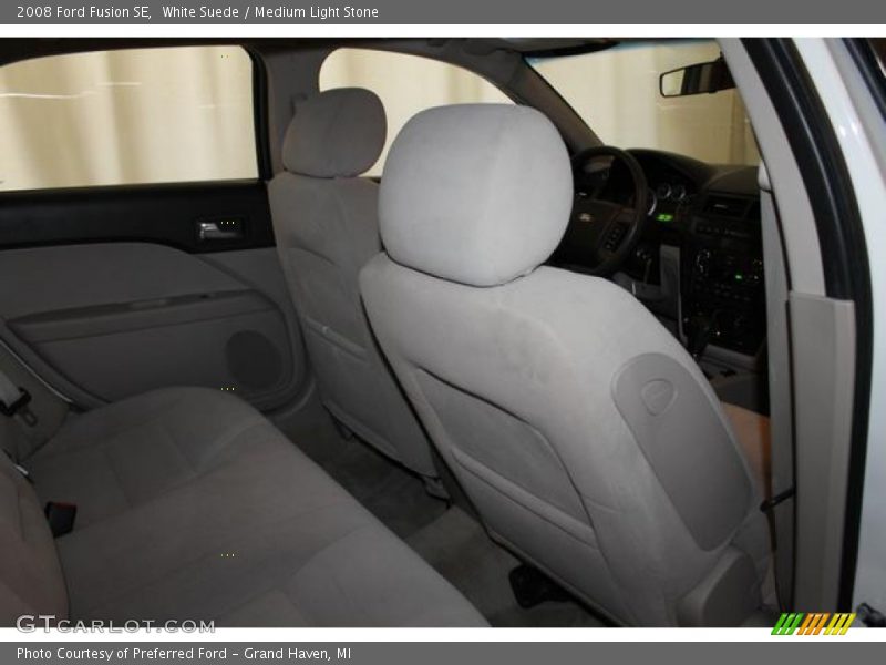 White Suede / Medium Light Stone 2008 Ford Fusion SE