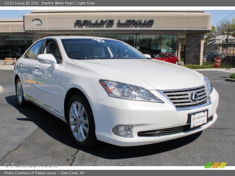 Starfire White Pearl / Light Gray 2010 Lexus ES 350