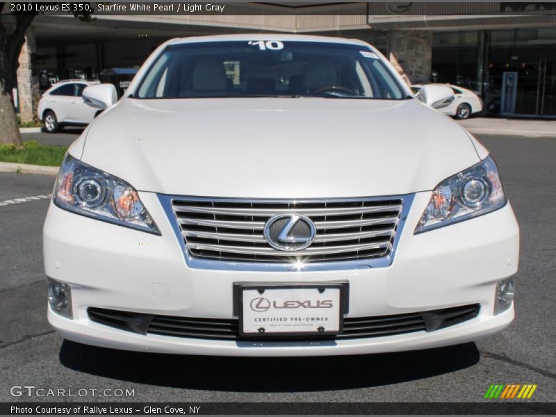 Starfire White Pearl / Light Gray 2010 Lexus ES 350