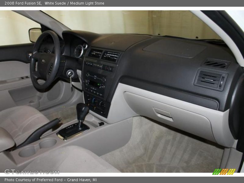 White Suede / Medium Light Stone 2008 Ford Fusion SE