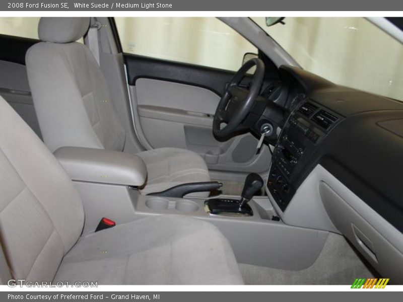 White Suede / Medium Light Stone 2008 Ford Fusion SE