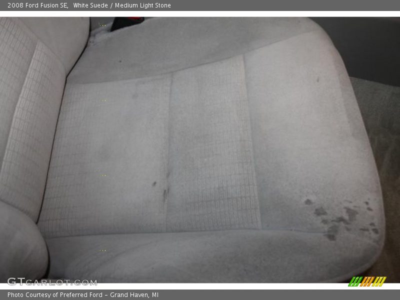 White Suede / Medium Light Stone 2008 Ford Fusion SE