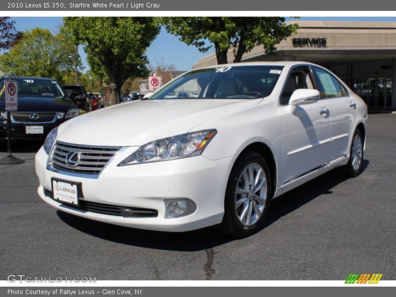 Starfire White Pearl / Light Gray 2010 Lexus ES 350