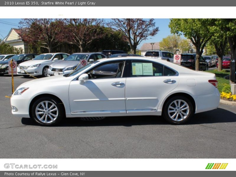 Starfire White Pearl / Light Gray 2010 Lexus ES 350