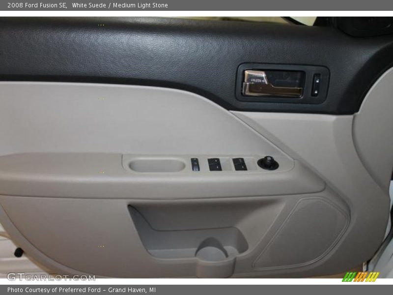 White Suede / Medium Light Stone 2008 Ford Fusion SE