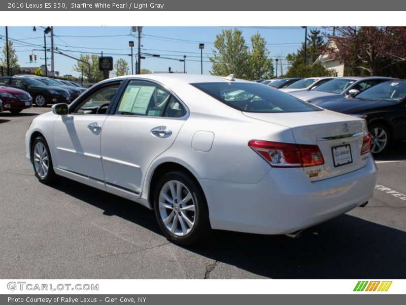 Starfire White Pearl / Light Gray 2010 Lexus ES 350