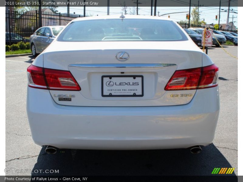 Starfire White Pearl / Light Gray 2010 Lexus ES 350