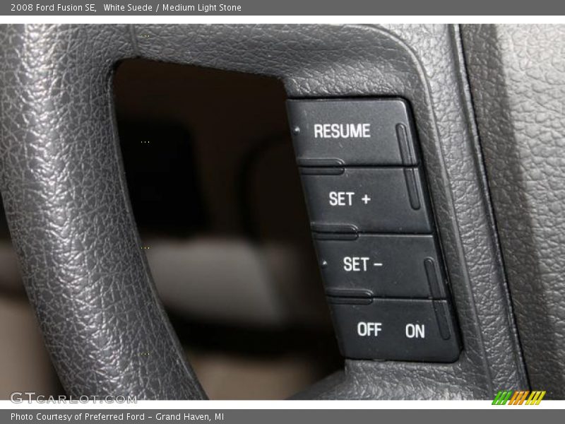 White Suede / Medium Light Stone 2008 Ford Fusion SE