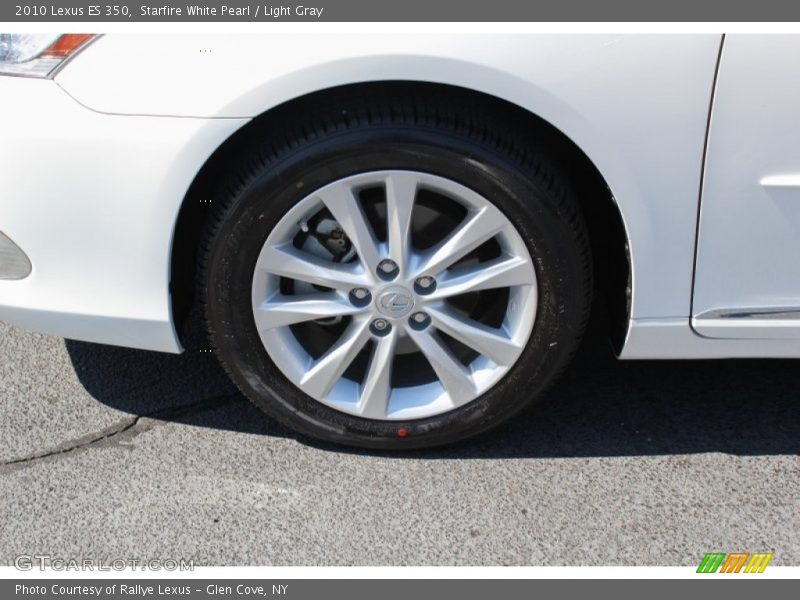 Starfire White Pearl / Light Gray 2010 Lexus ES 350