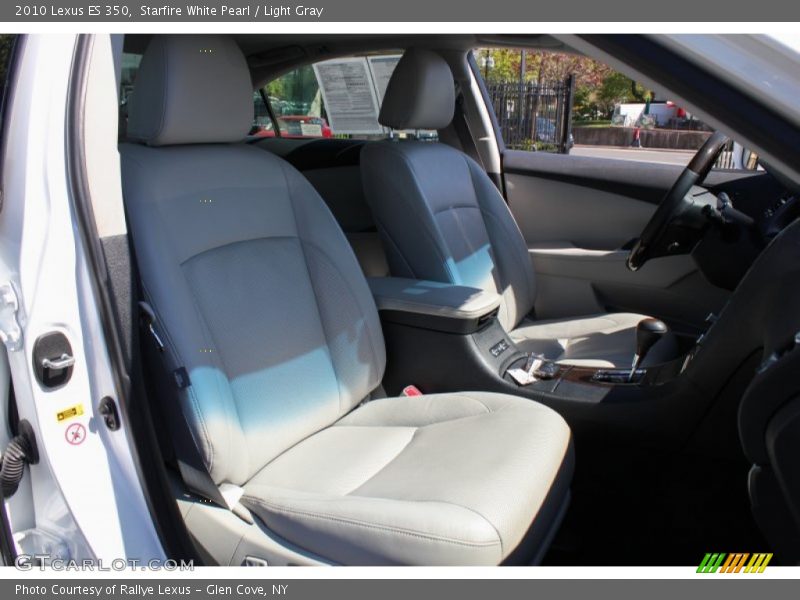 Starfire White Pearl / Light Gray 2010 Lexus ES 350