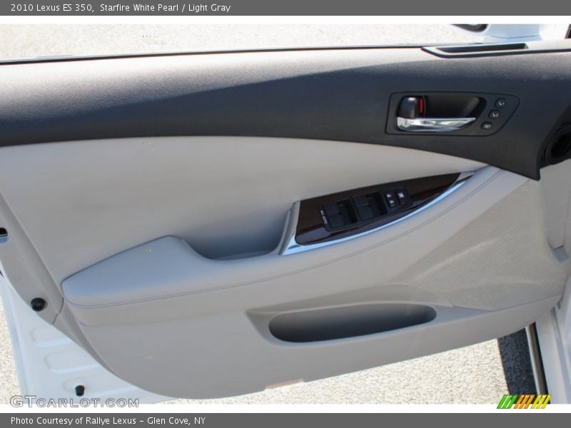 Starfire White Pearl / Light Gray 2010 Lexus ES 350