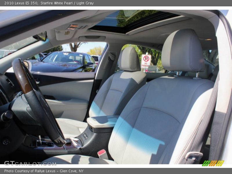Starfire White Pearl / Light Gray 2010 Lexus ES 350