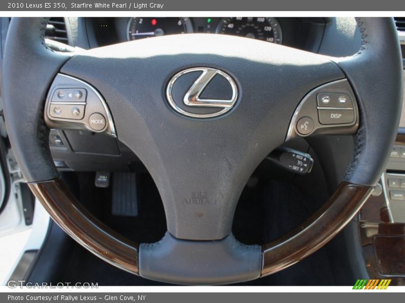 Starfire White Pearl / Light Gray 2010 Lexus ES 350