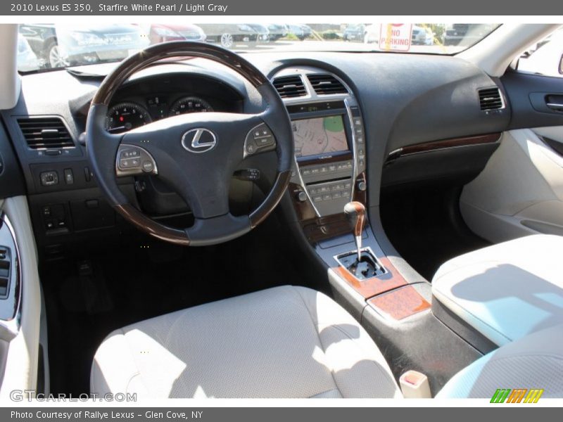 Starfire White Pearl / Light Gray 2010 Lexus ES 350