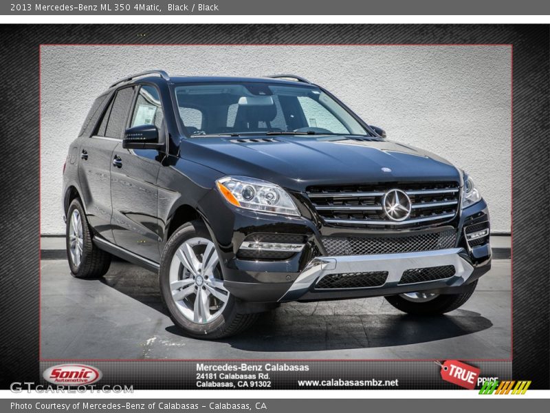 Black / Black 2013 Mercedes-Benz ML 350 4Matic