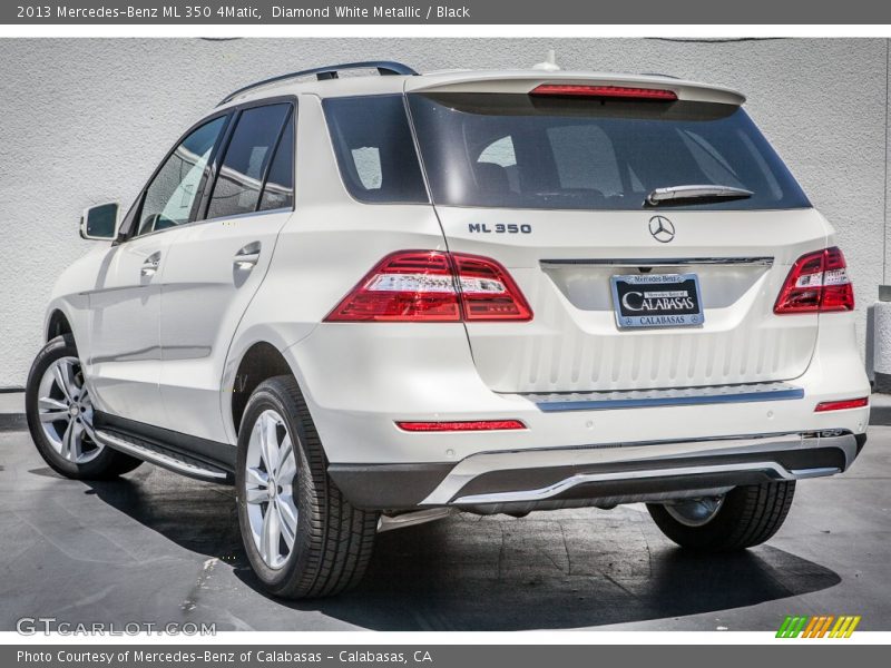 Diamond White Metallic / Black 2013 Mercedes-Benz ML 350 4Matic