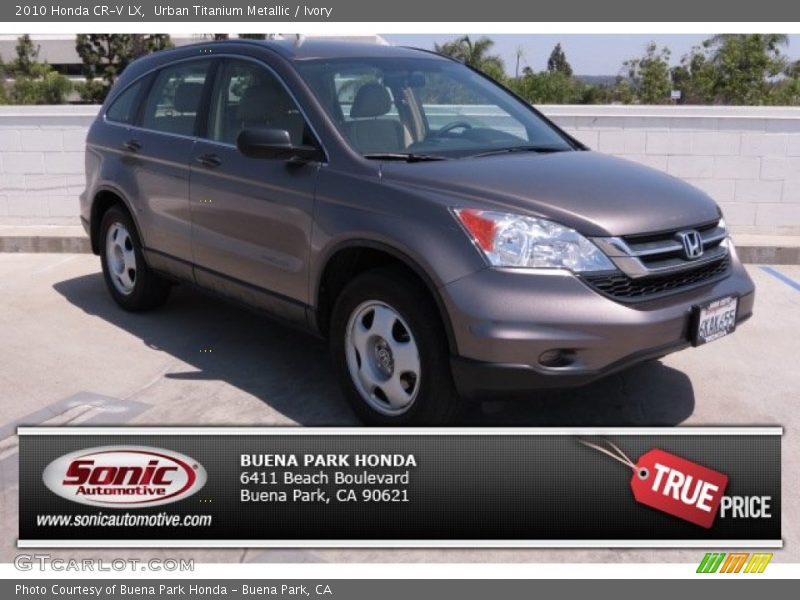 Urban Titanium Metallic / Ivory 2010 Honda CR-V LX