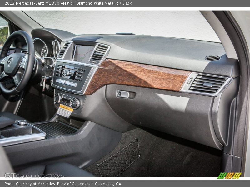 Diamond White Metallic / Black 2013 Mercedes-Benz ML 350 4Matic