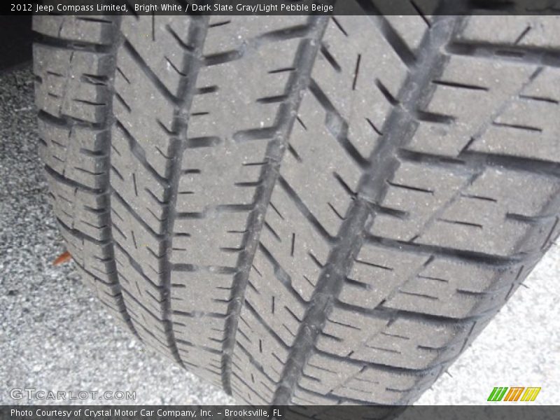 Bright White / Dark Slate Gray/Light Pebble Beige 2012 Jeep Compass Limited