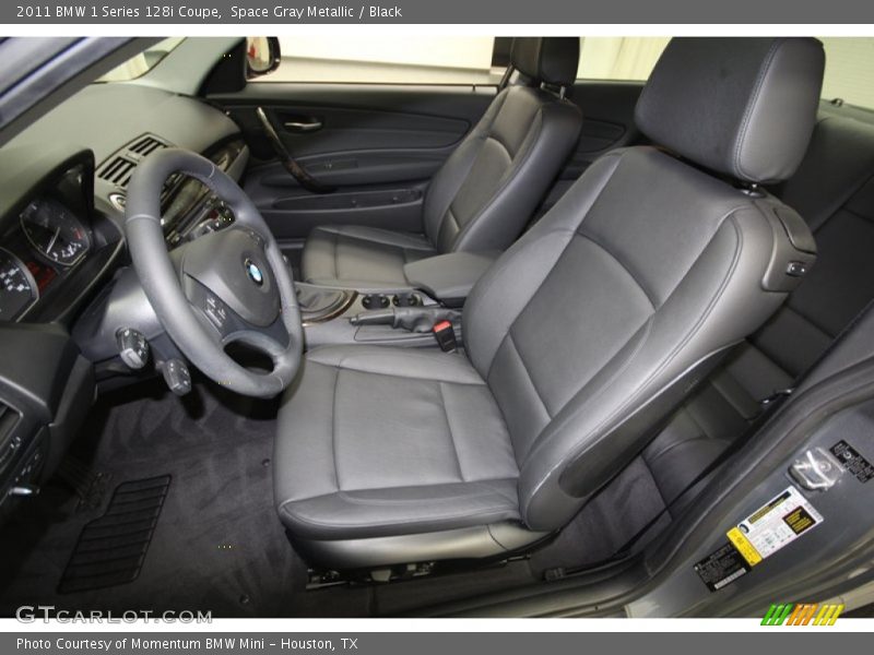  2011 1 Series 128i Coupe Black Interior