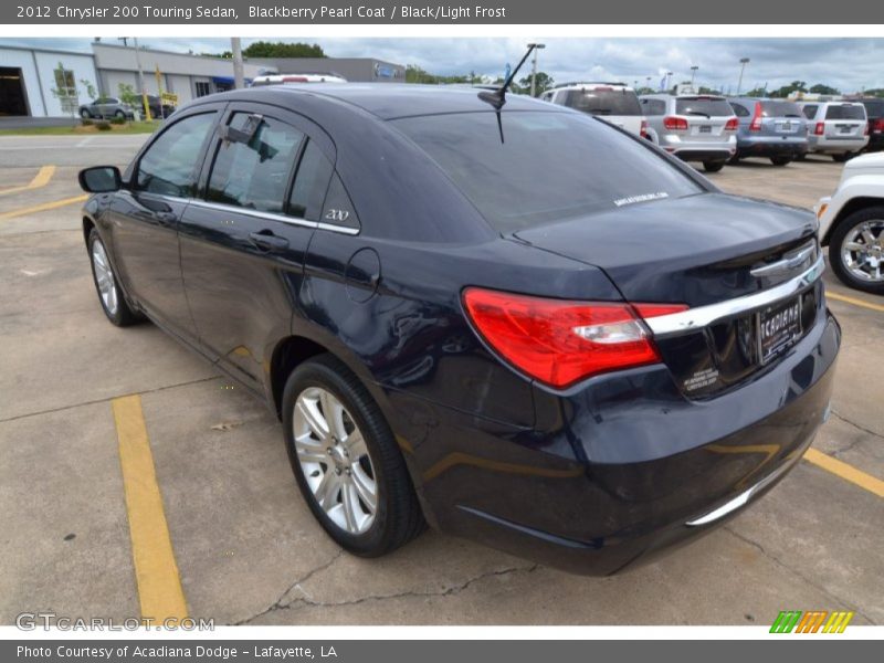 Blackberry Pearl Coat / Black/Light Frost 2012 Chrysler 200 Touring Sedan