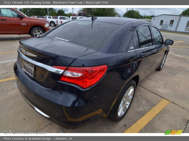 Blackberry Pearl Coat / Black/Light Frost 2012 Chrysler 200 Touring Sedan