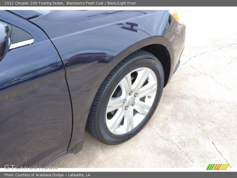 Blackberry Pearl Coat / Black/Light Frost 2012 Chrysler 200 Touring Sedan