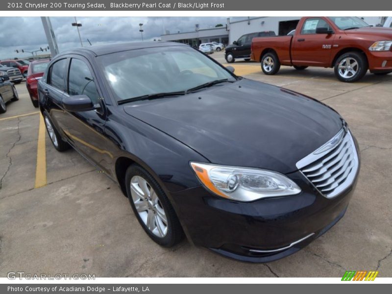 Blackberry Pearl Coat / Black/Light Frost 2012 Chrysler 200 Touring Sedan
