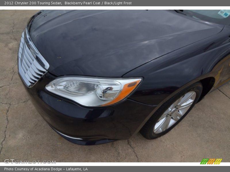 Blackberry Pearl Coat / Black/Light Frost 2012 Chrysler 200 Touring Sedan