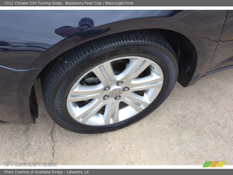 Blackberry Pearl Coat / Black/Light Frost 2012 Chrysler 200 Touring Sedan