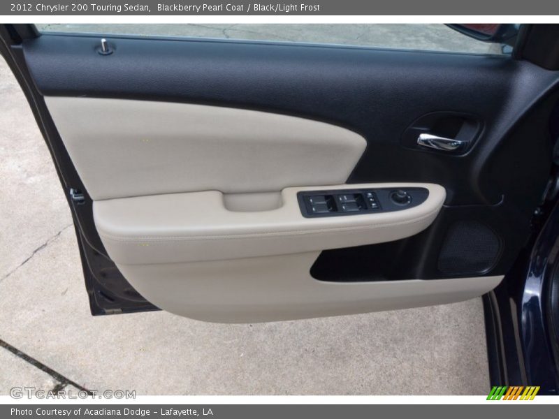 Blackberry Pearl Coat / Black/Light Frost 2012 Chrysler 200 Touring Sedan