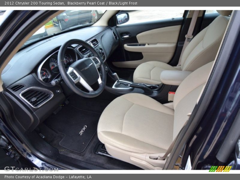 Blackberry Pearl Coat / Black/Light Frost 2012 Chrysler 200 Touring Sedan