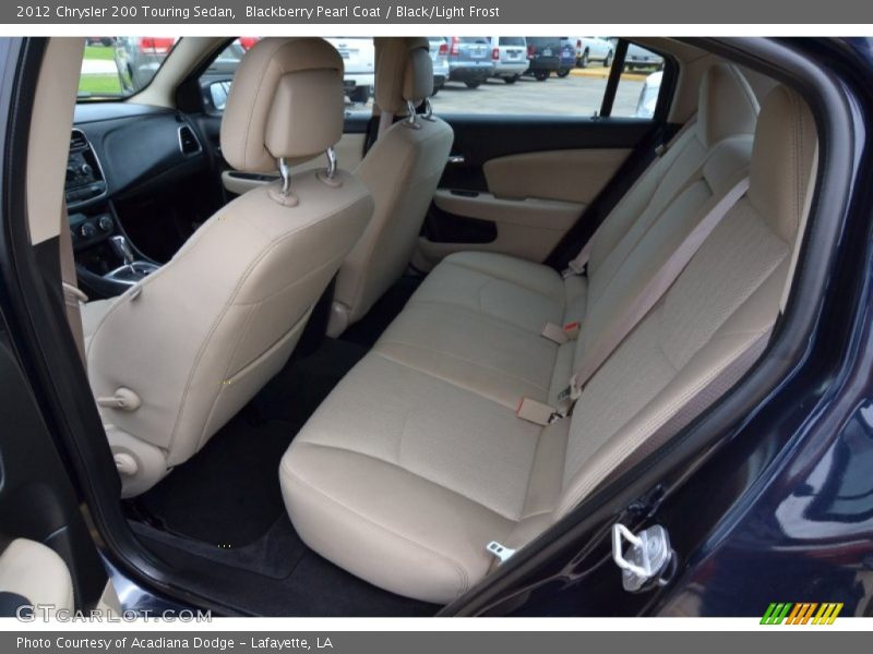 Blackberry Pearl Coat / Black/Light Frost 2012 Chrysler 200 Touring Sedan