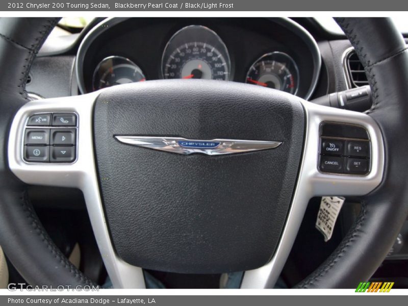 Blackberry Pearl Coat / Black/Light Frost 2012 Chrysler 200 Touring Sedan
